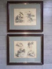 Antique Pair Original Art