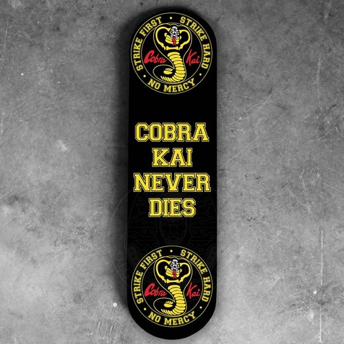 Cobra kai inspired skateboard - inspired,