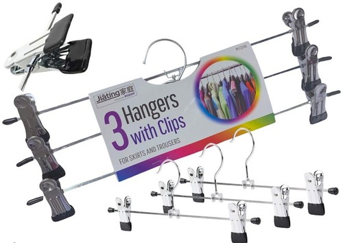 Metal clip coat hangers - coat,