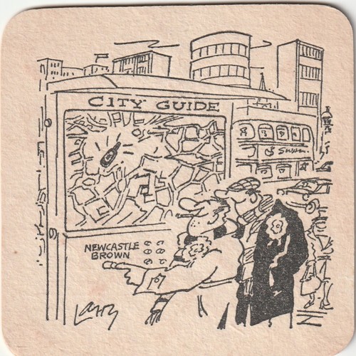 Beer mat newcastle breweries - beer,