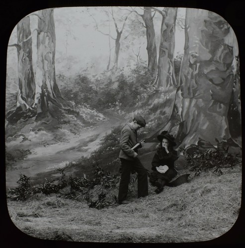 Magic lantern slide bennie - slide,