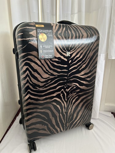 Luggage brown tiger print - luggage,