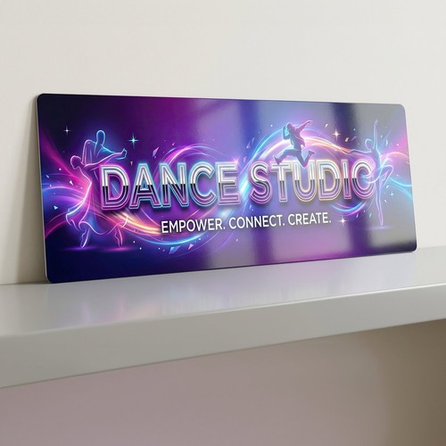 Dance studio metal sign 28cm - dance,