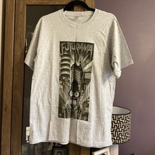 Futurama T-Shirt Grey Fruit of The Loom Short Sleeve Size L Heavy Cotton