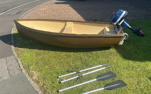 9ft fiberglass dinghy - 9ft, boat