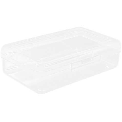 Clear pencil box - clear, large