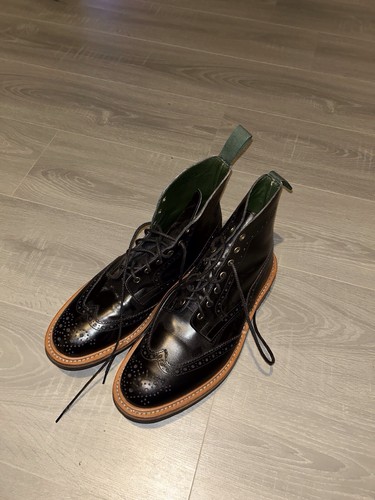 Black trickers boots - black,