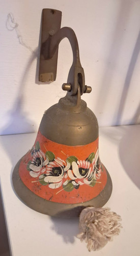Canal ware red floral - canal, brass