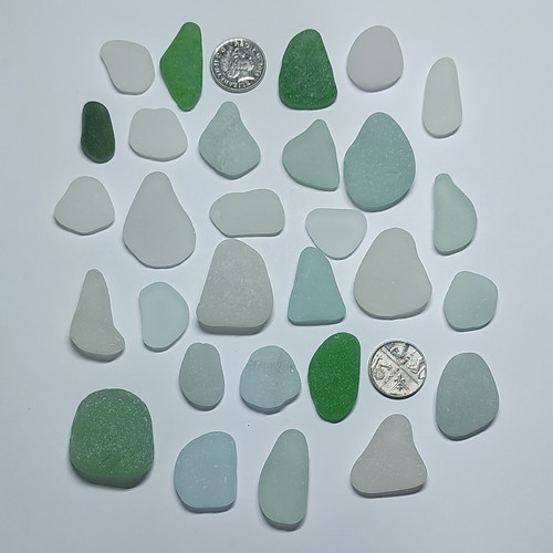 Seaham seaglass pieces - seaglass,