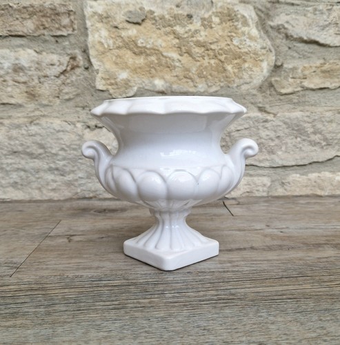 Vintage small white glaze - small,