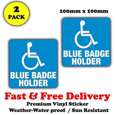 2 x Disability Blue Badge -