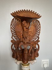 Huge hand carved wooden garuda - hand,