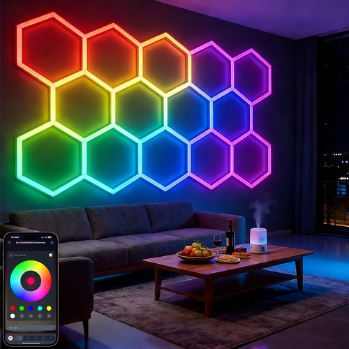 Hexagon rgb led lighting - hexagon,