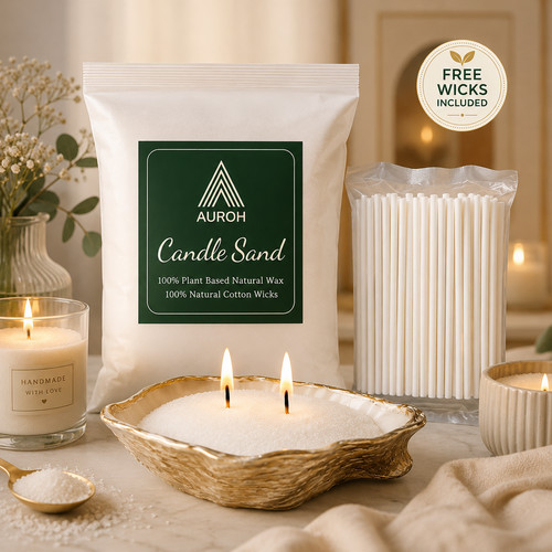 Diy candle sand wax granulated - sand,