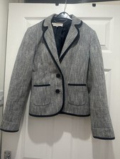 Hobbs  jacket in navy/white