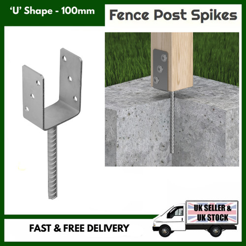 100mm concrete post support - 100mm,