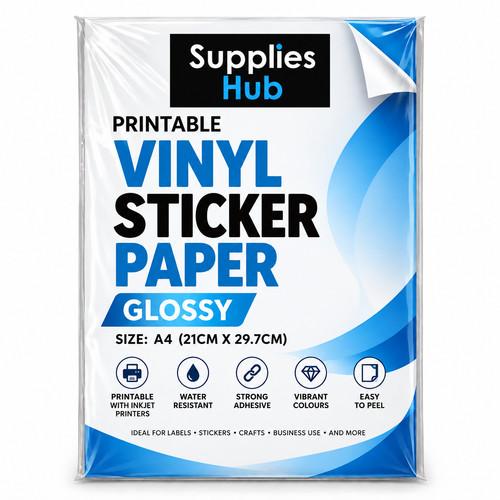 White vinyl inkjet - a4,