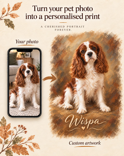 Personalised pet portrait from - portrait,
