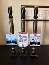 3 X Dummy Wooden BEER PUMPS
