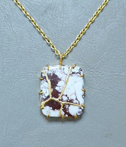 Will horse jasper kintsugi art - will,