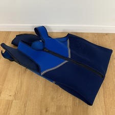 Dolphin Sleeveless Blue Size 4E Sea Surfing Swimming Protection With Front Zip