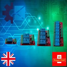 1/2/4/8 Arduino Pi Channel Relay Board Module Selectable High Low  5V 12V 24V