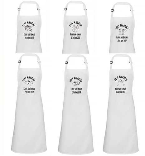 Personalised wedding apron - wedding,