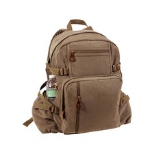 Canvas Bag Jumbo Vintage Army Military Rucksack Work Tool Pocket Backpack Olive