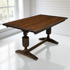 Solid Oak Dining Table Made By Webber Furniture  Seats 6 FREE UK Delivery