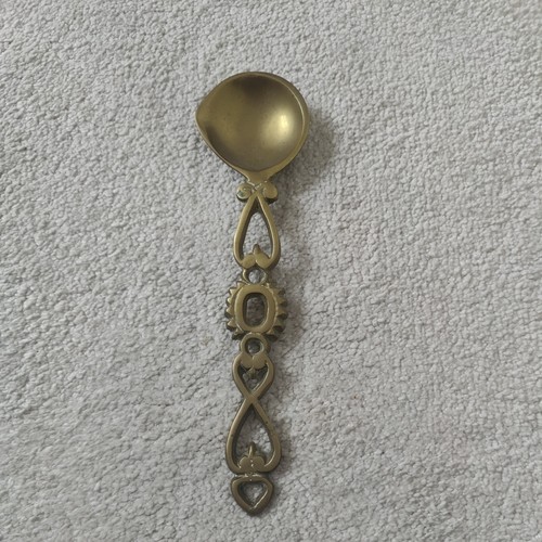 Vintage brass lovespoon - vintage,