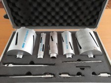 MEXCO 11 Piece Dry Diamond Core Cutting Kit 38 - 127 mm. c/w Carrying Case