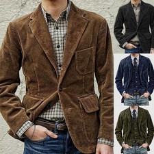 Mens Corduroy Blazer Casual