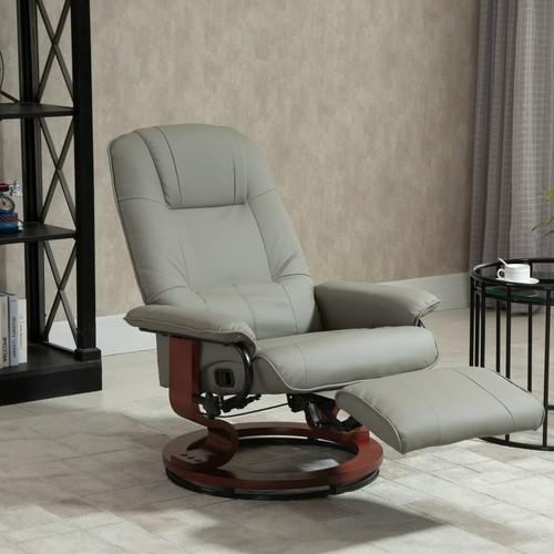 Faux leather manual recliner - faux,