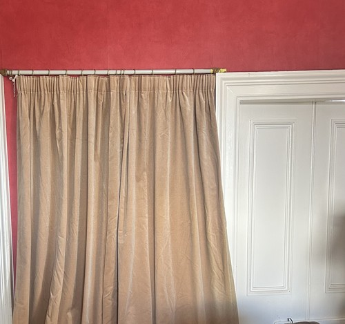 Bespoke cotton velvet curtains - cotton,
