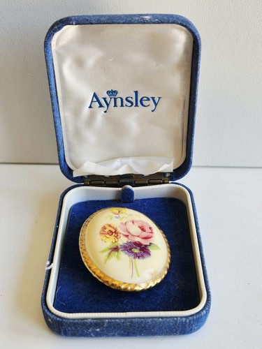 Vintage aynsley brooch fine - brooch,