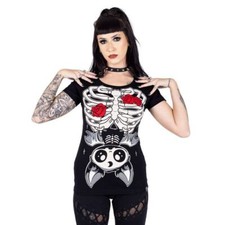Gothic Ribcage Bat T-Shirt by
