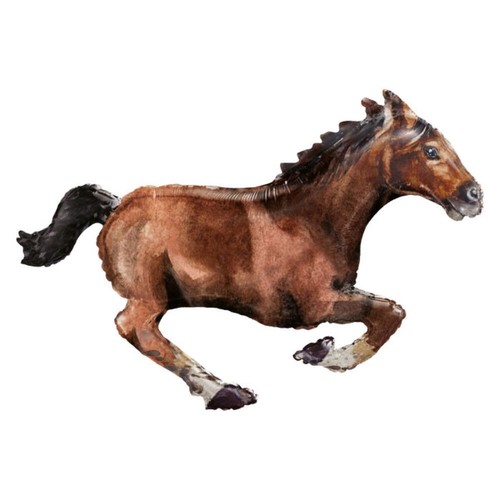 Brown horse foil balloon - balloon, 40