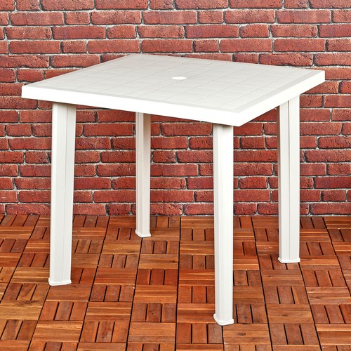 White square garden - square,