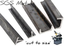 Mild Steel T SECTION & Mild Steel C CHANNEL U Section Bandsaw Cut UK Distributor