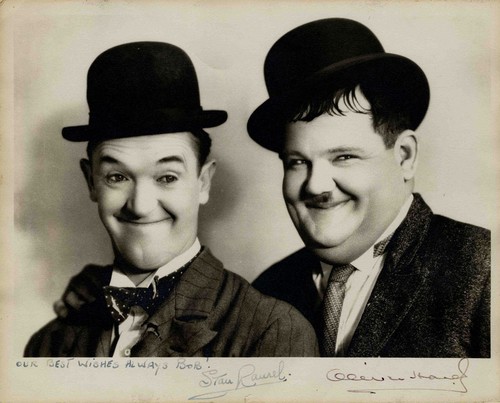 Laurel hardy signed - laurel,