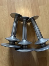 3 Vintage IKEA Maria Vinka Aluminium Candlestick Holders Steampunk Art Deco