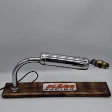 Custom made KTM Racing Motorcycle Desk Lamp Mancave Garage 