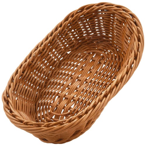 Oval wicker woven bread - oval,