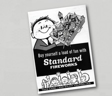 Fridge Magnet Standard Fireworks Retro Vintage Advert (44)