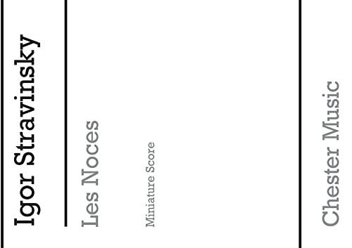 Les noces miniature - miniature, score