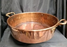  DEEP COPPER WASH BOWL, BASIN, HEAVYWEIGHT QUALITY BOWL WITH WASTE & PLUG