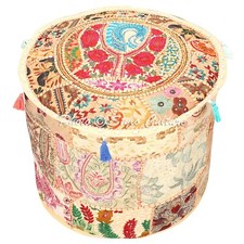Indian Foot Stool Pouf Cover