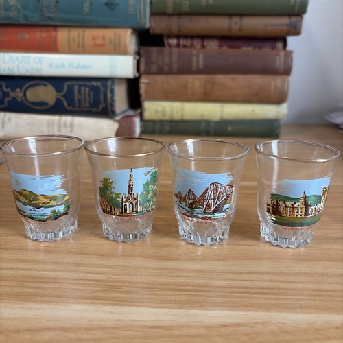 Vintage scotland shot glasses - vintage,