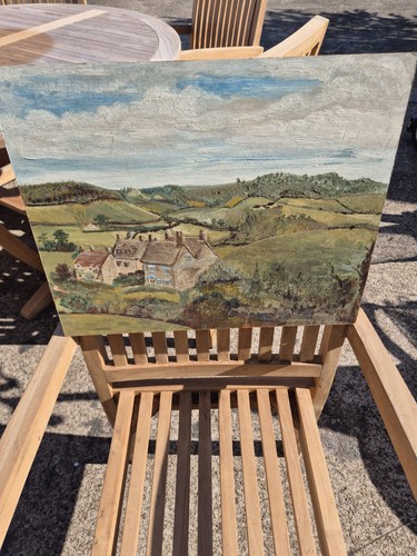 Oil board painting - oil,