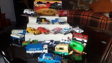 VINTAGE DIECAST MAJORETTE   LOT cars lorrys trailers some boxed